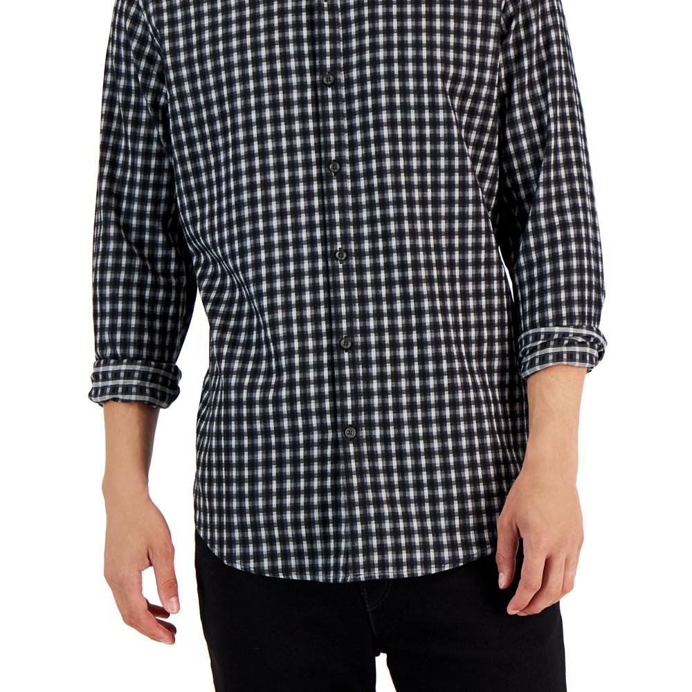 商品Alfani|Men's Check-Print Shirt, Created for Macy's,价格¥358,第5张图片详细描述