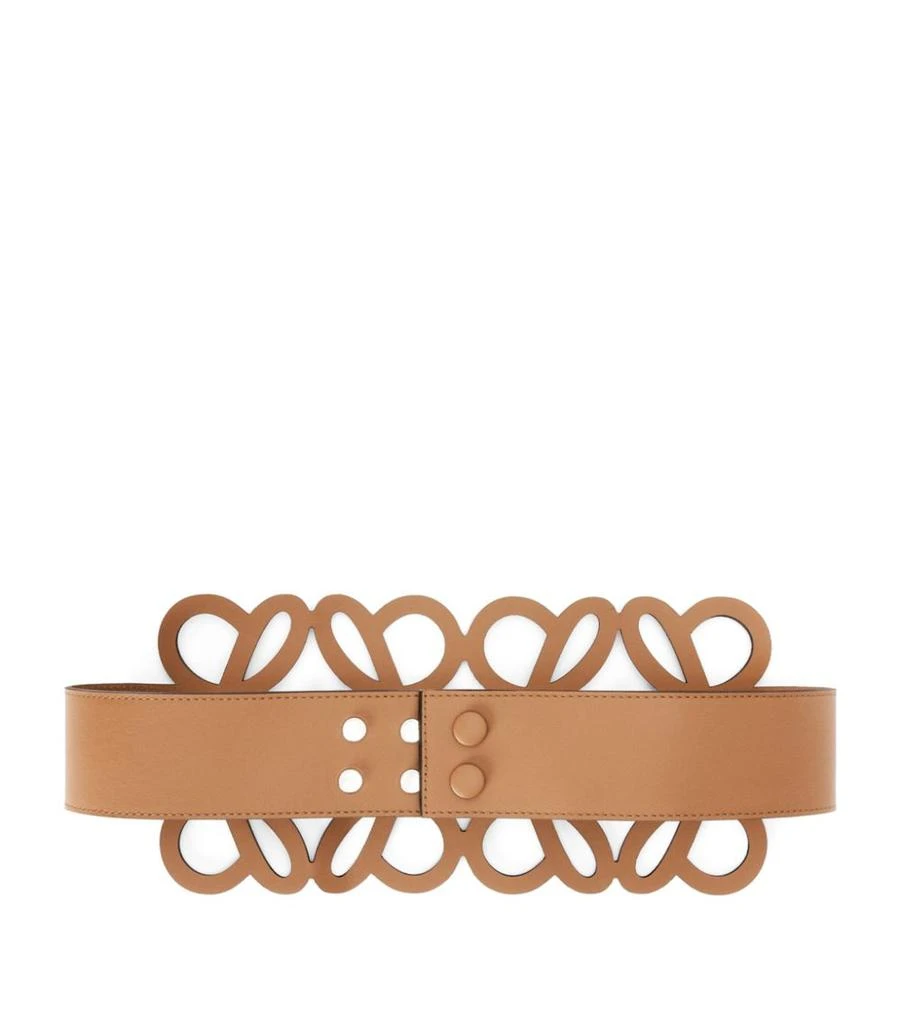 商品Loewe|Leather Anagram Belt,价格¥9115,第2张图片详细描述