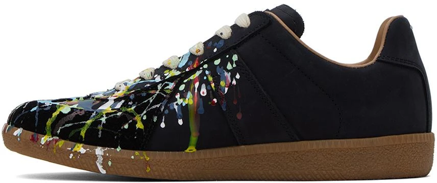 商品MAISON MARGIELA|Black Paint Replica Sneakers,价格¥3120,第3张图片详细描述