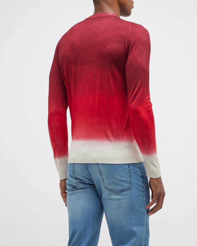 Men's Cashmere-Silk Ombré Crewneck Sweater商品第4张图片规格展示
