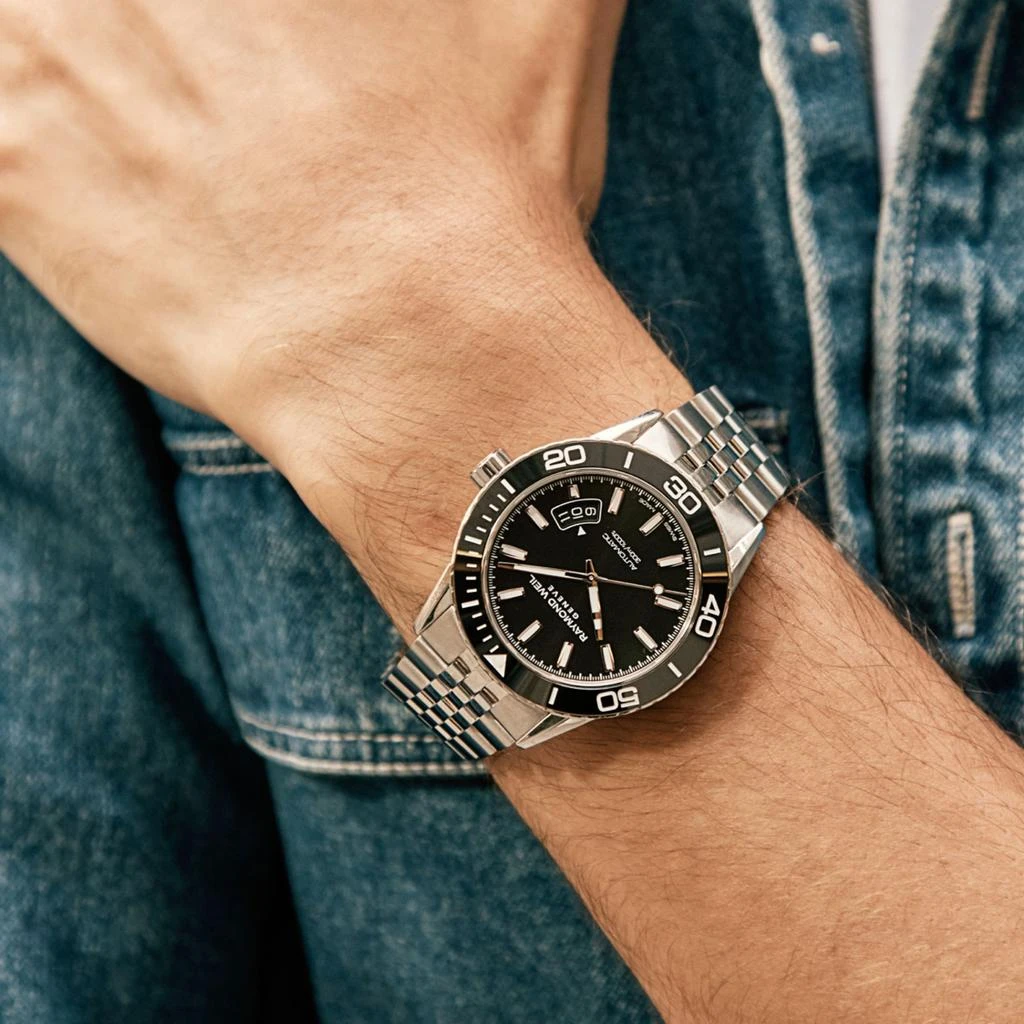 商品Raymond Weil|Raymond Weil Freelancer Stainless Steel Men's Automatic  Watch 2760-ST1-20001,价格¥7964,第2张图片详细描述