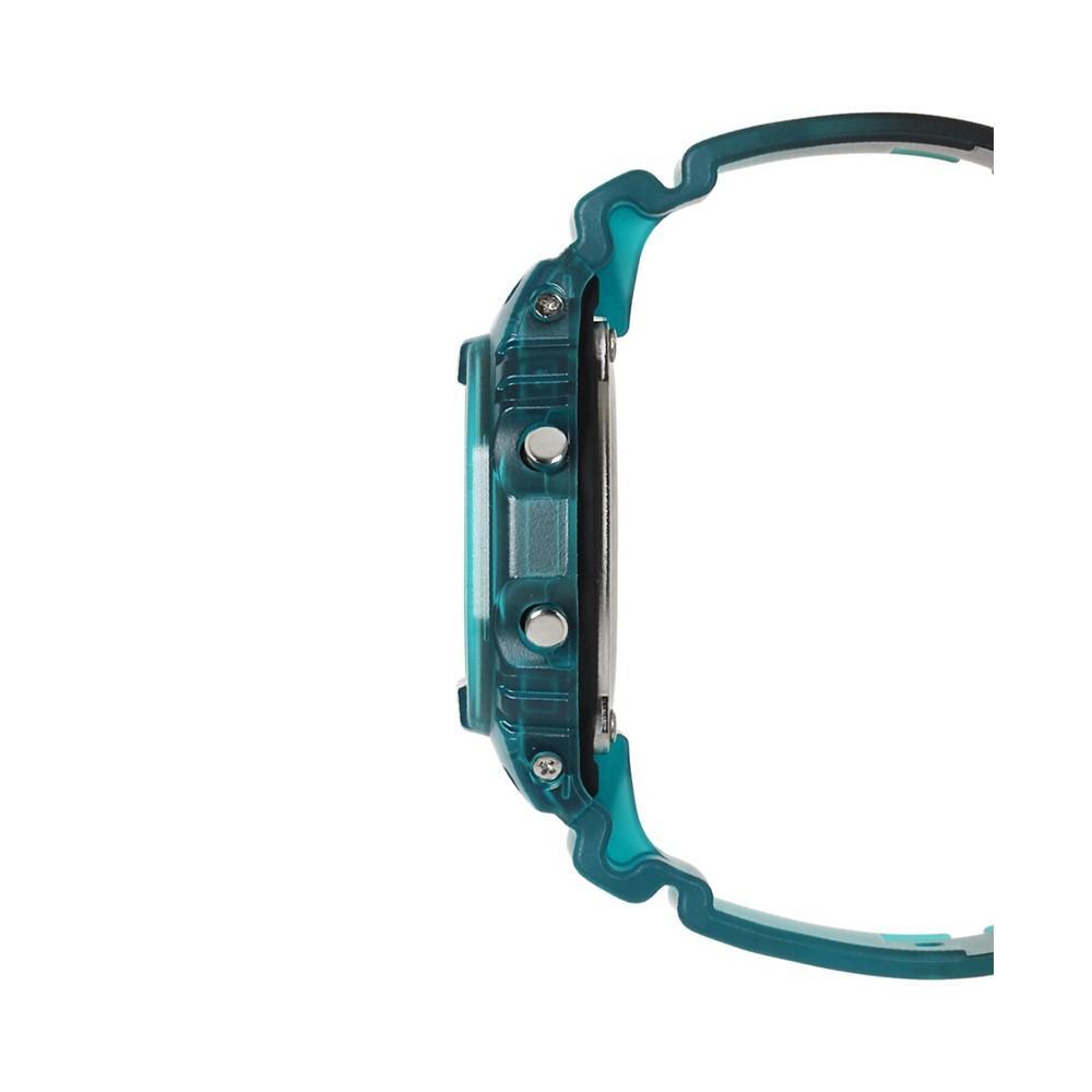 商品G-Shock|Men's Digital Quartz Blue Skeleton Resin Bluetooth Watch, 42.8mm DWB5600G-2,价格¥1032,第4张图片详细描述