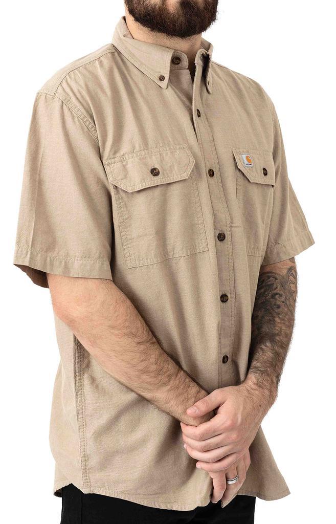 商品Carhartt|(104369) Original Fit MW S/S Button-Up Shirt - Dark Tan Chambray,价格¥166,第4张图片详细描述
