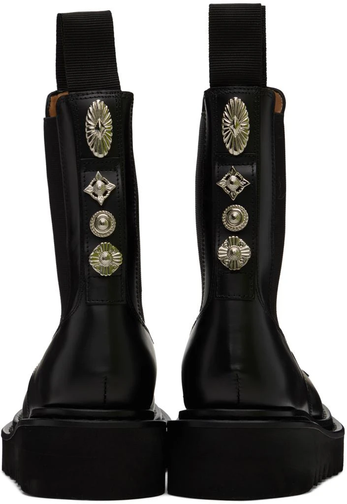 商品Toga Pulla|SSENSE Exclusive Black Leather Chelsea Boots,价格¥1762,第2张图片详细描述