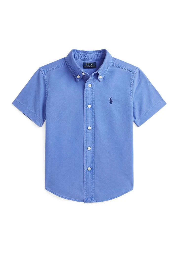 商品Ralph Lauren|Boys 2-7 Cotton Oxford Short Sleeve Shirt,价格¥183,第1张图片