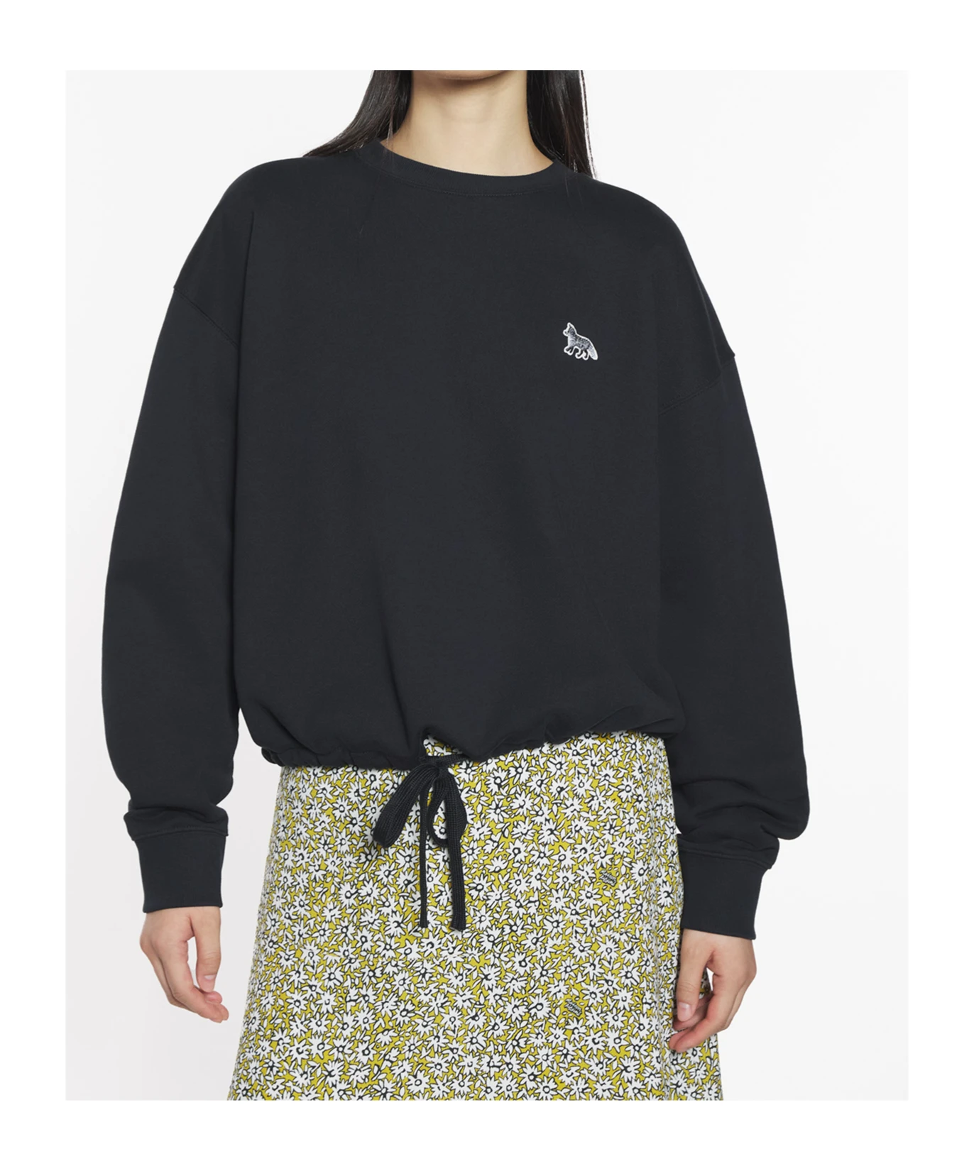 商品【商品预售7天】 Maison Kitsune|Maison Kitsune 女士针织毛衣 OW00302KM0325P199 黑色,价格¥1282,第4张图片详细描述