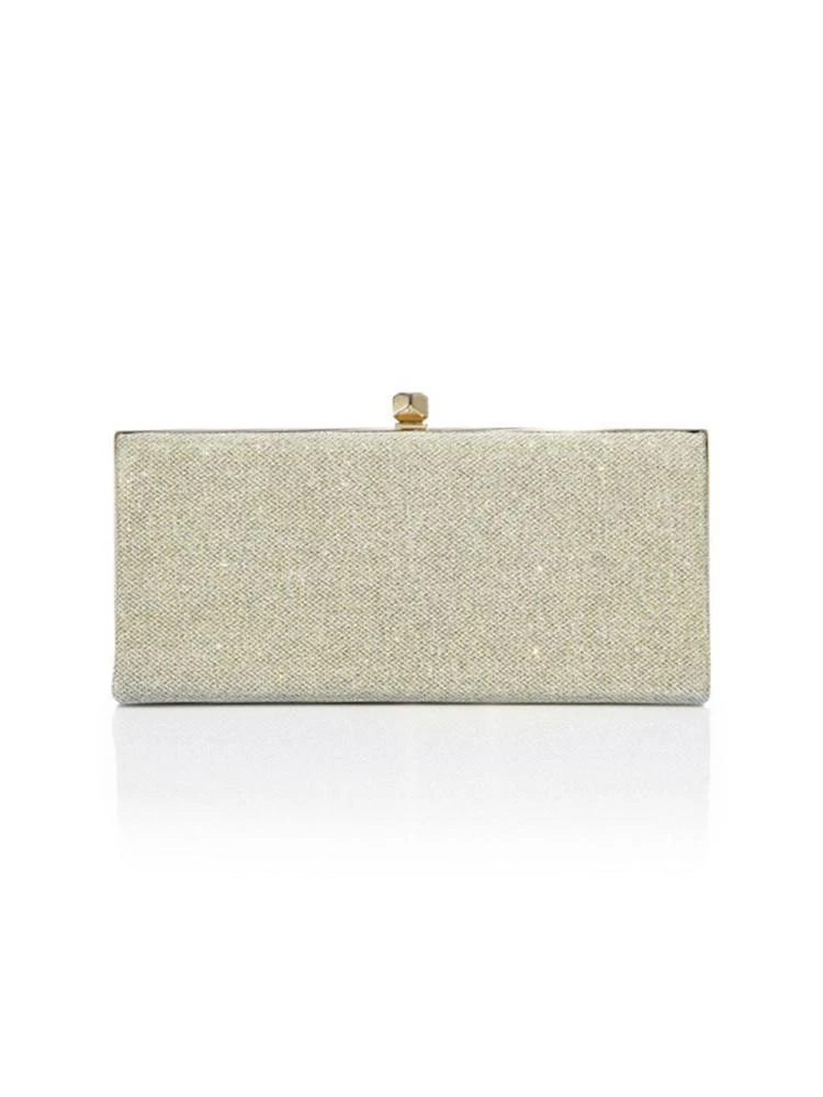 商品Jimmy Choo|Celeste Oversized Lamé Glitter Clutch,价格¥3734,第1张图片