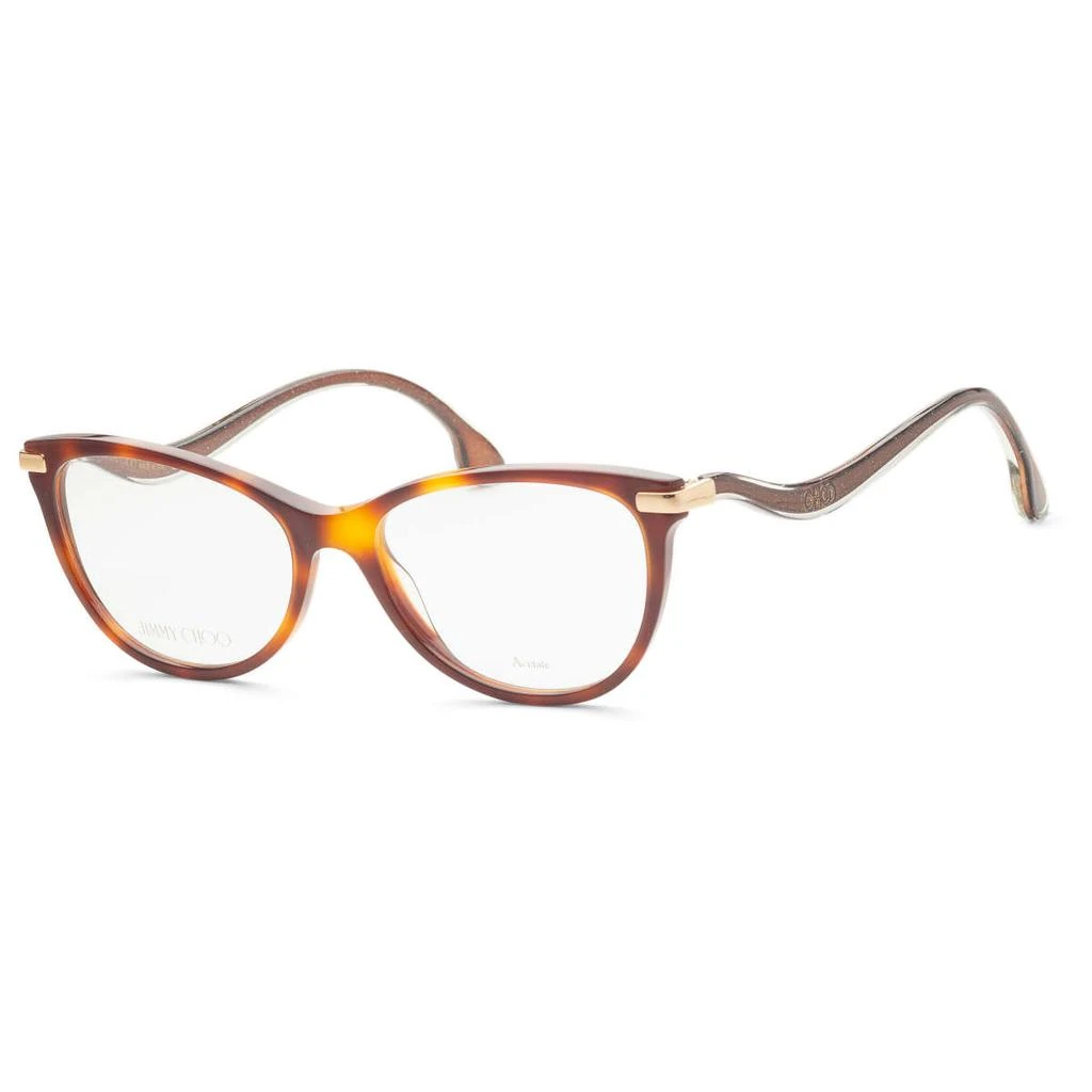 商品Jimmy Choo|Jimmy Choo 棕色 Cat-Eye 眼镜,价格¥370,第1张图片