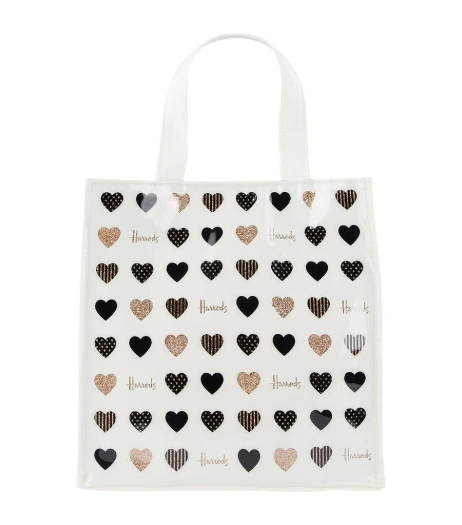 商品Harrods|Small Glitter Hearts Shopper Bag,价格¥344,第1张图片