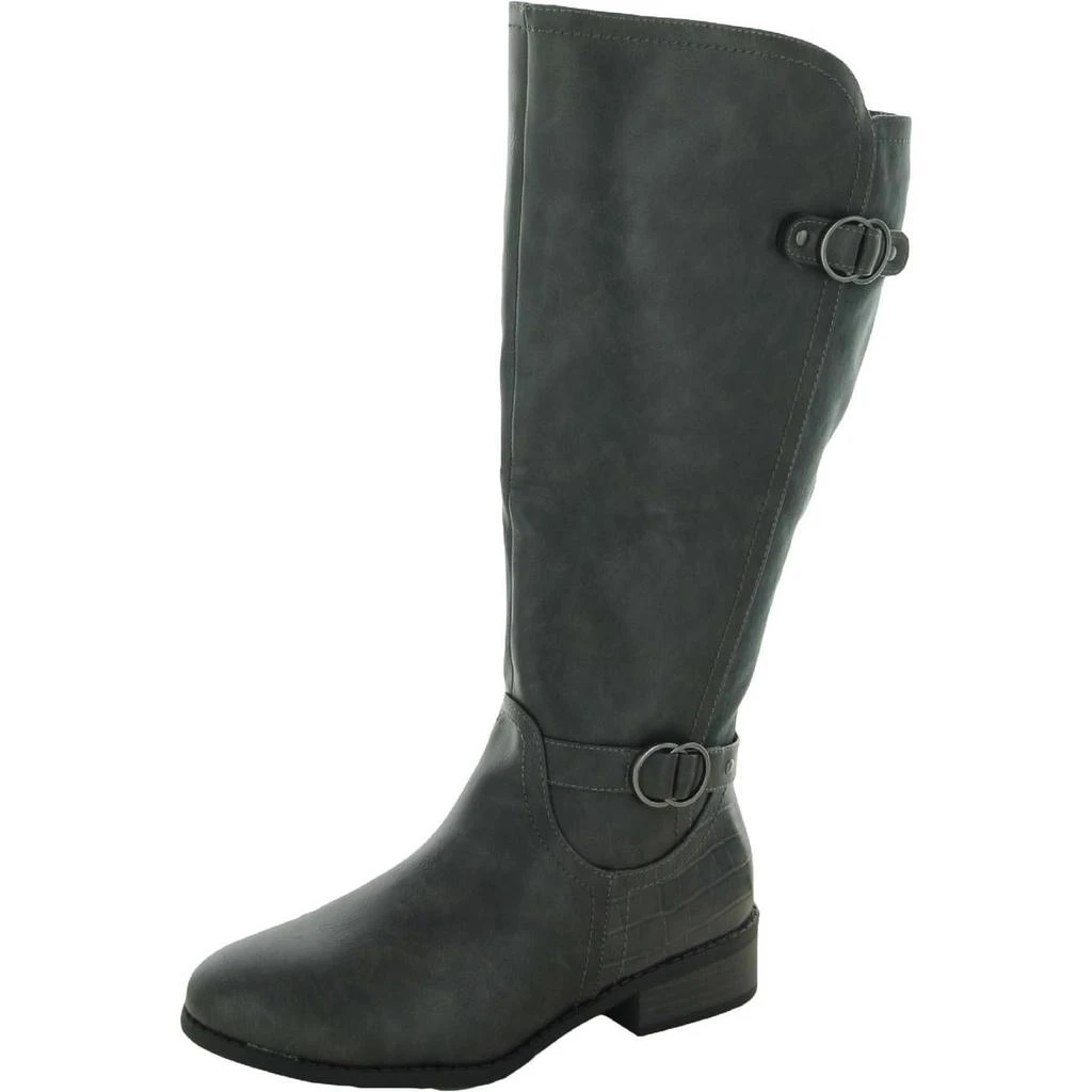 商品Karen Scott|Karen Scott Womens Leandraa Faux Leather Tall Knee-High Boots,价格¥138,第3张图片详细描述