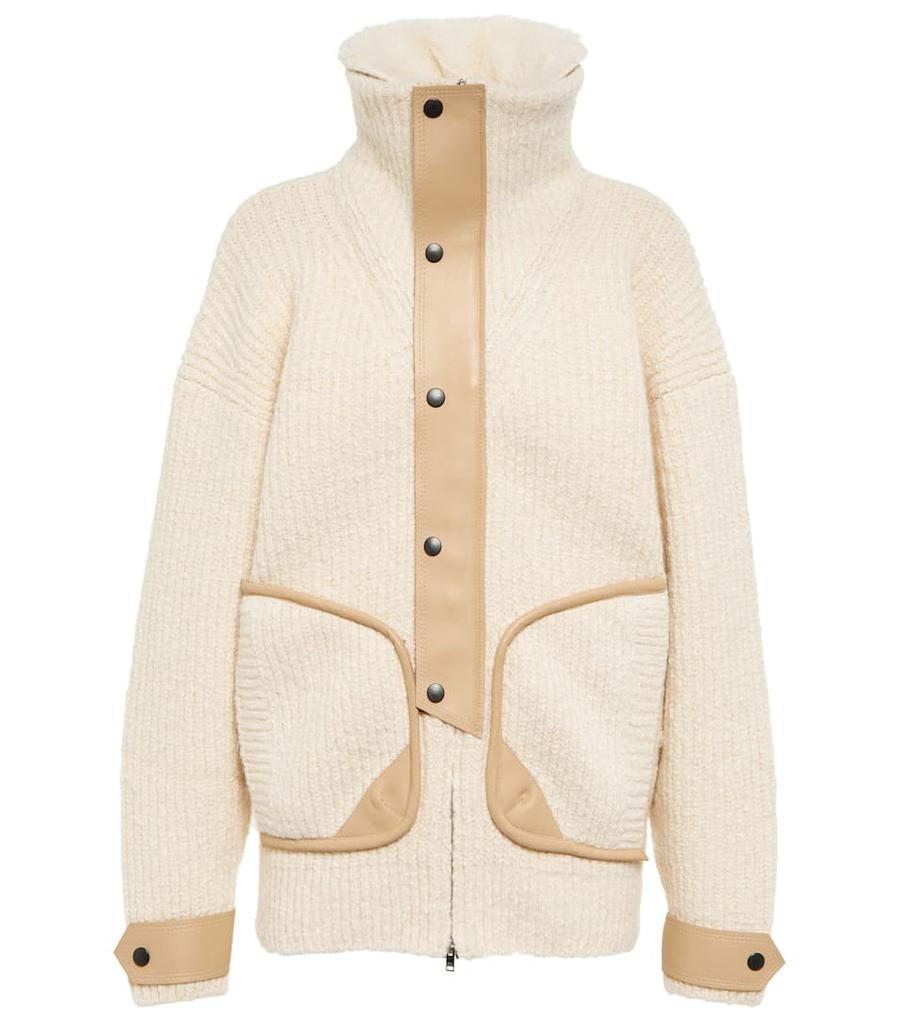 商品Isabel Marant|Lindley cotton-blend ribbed-knit jacket,价格¥10441,第1张图片