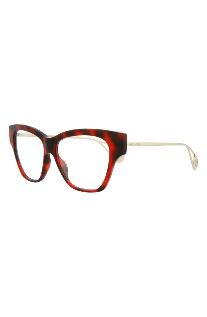 商品Gucci|52mm Cat Eye Optical Glasses,价格¥1277,第2张图片详细描述