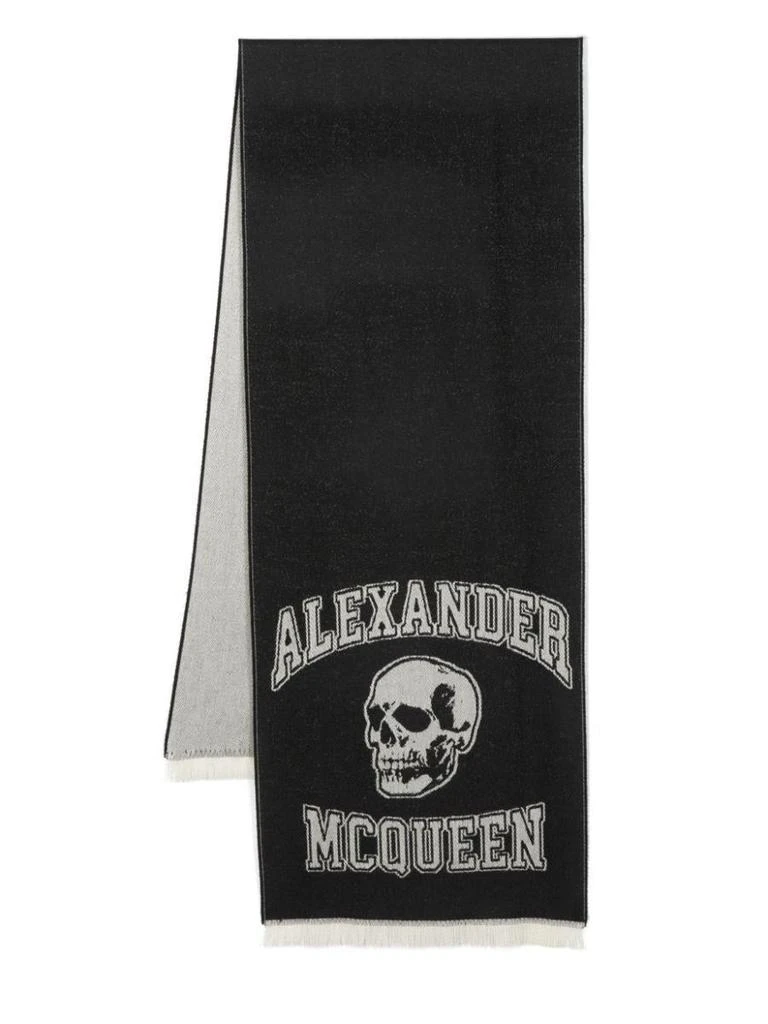 商品Alexander McQueen|Alexander McQueen Scarves in Black,价格¥1139,第1张图片