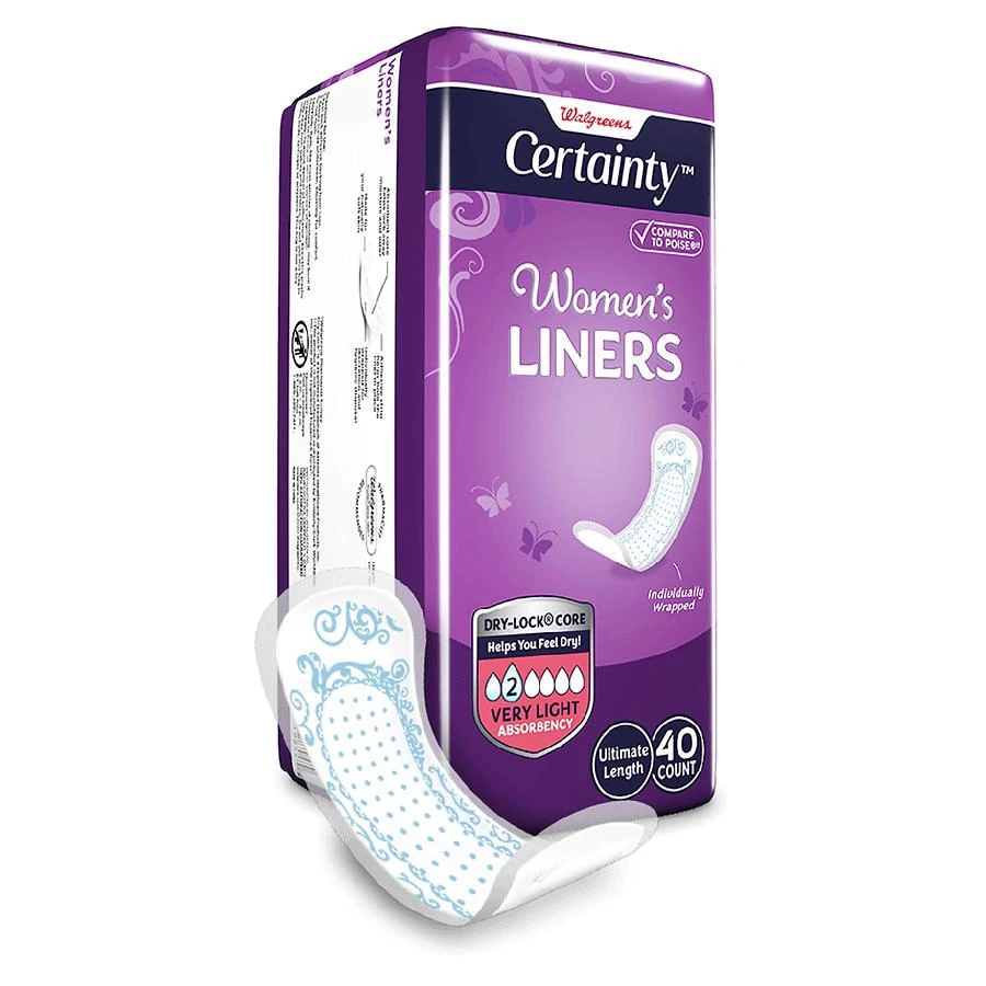 商品Walgreens|Women's Liners Very Light Absorbency Ultimate Length,价格¥50,第2张图片详细描述