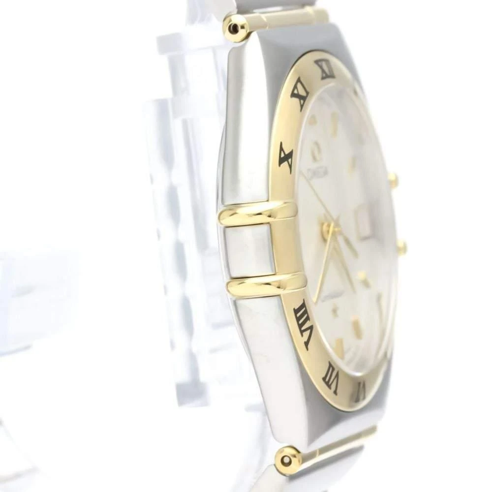 Omega Silver 18k Yellow Gold And Stainless Steel Constellation 1212.30 Quartz Men's Wristwatch 33 mm 商品