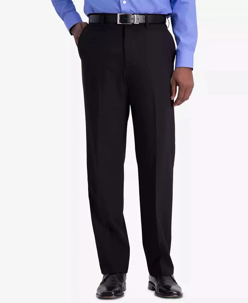 商品Haggar|JMH Men's 4-Way Stretch Classic Fit Flat Front Dress Pant,价格¥305,第1张图片