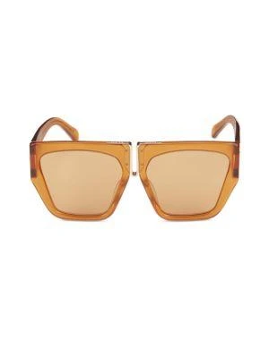 商品KAREN WALKER|Double Trouble 57MM Square Sunglasses,价格¥958,第1张图片
