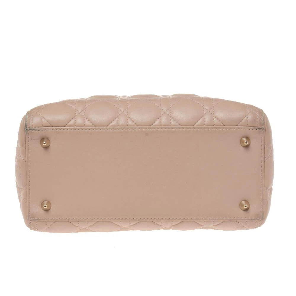 Dior Beige Cannage Leather Medium Lady Dior Tote 商品