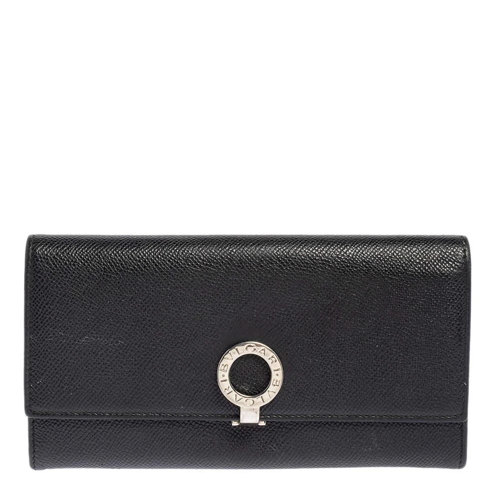 商品[二手商品] BVLGARI|Bvlgari Black Leather Bvlgari Bvlgari Continental Wallet,价格¥913,第1张图片