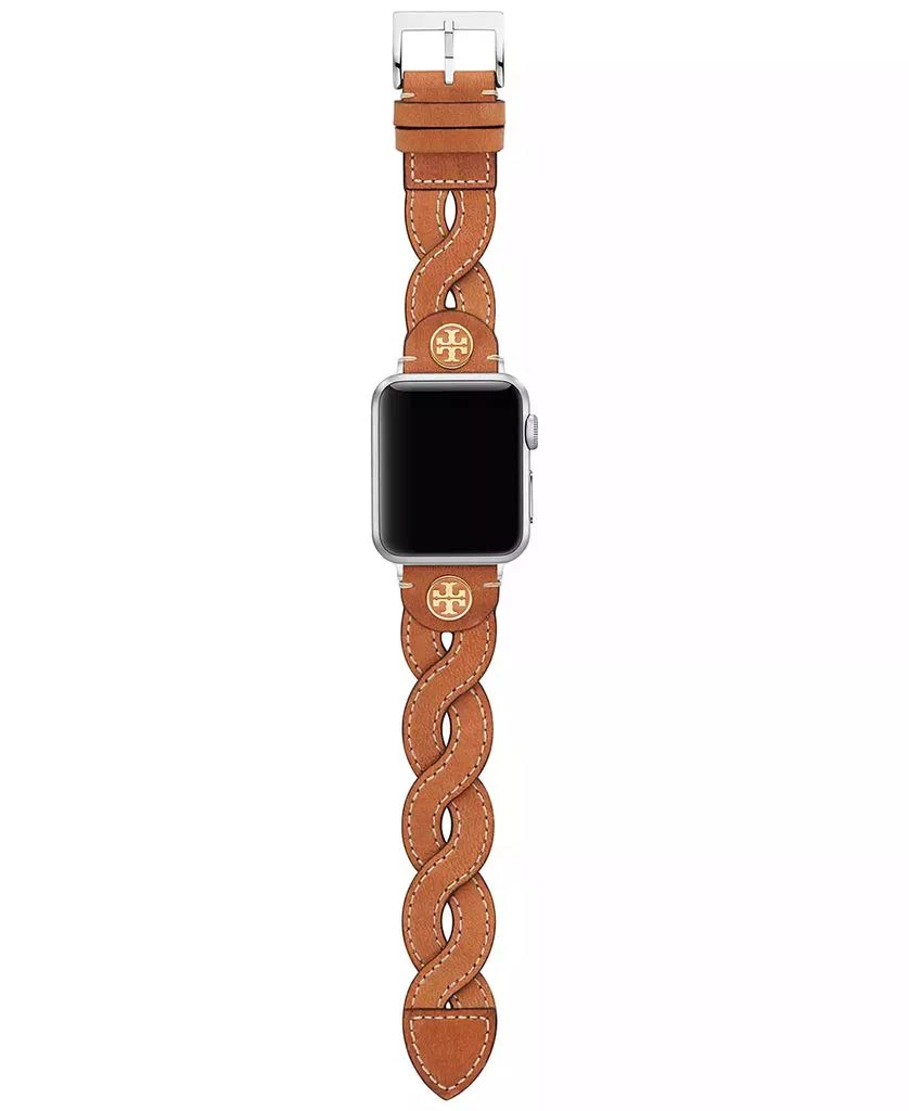 商品Tory Burch|Women's Luggage Braided Leather Band for Apple Watch® 38mm/40mm,价格¥970,第5张图片详细描述