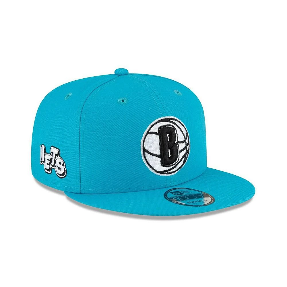 商品New Era|Men's Teal Brooklyn Nets 2023/24 City Edition Alternate 9FIFTY Snapback Adjustable Hat,价格¥298,第1张图片