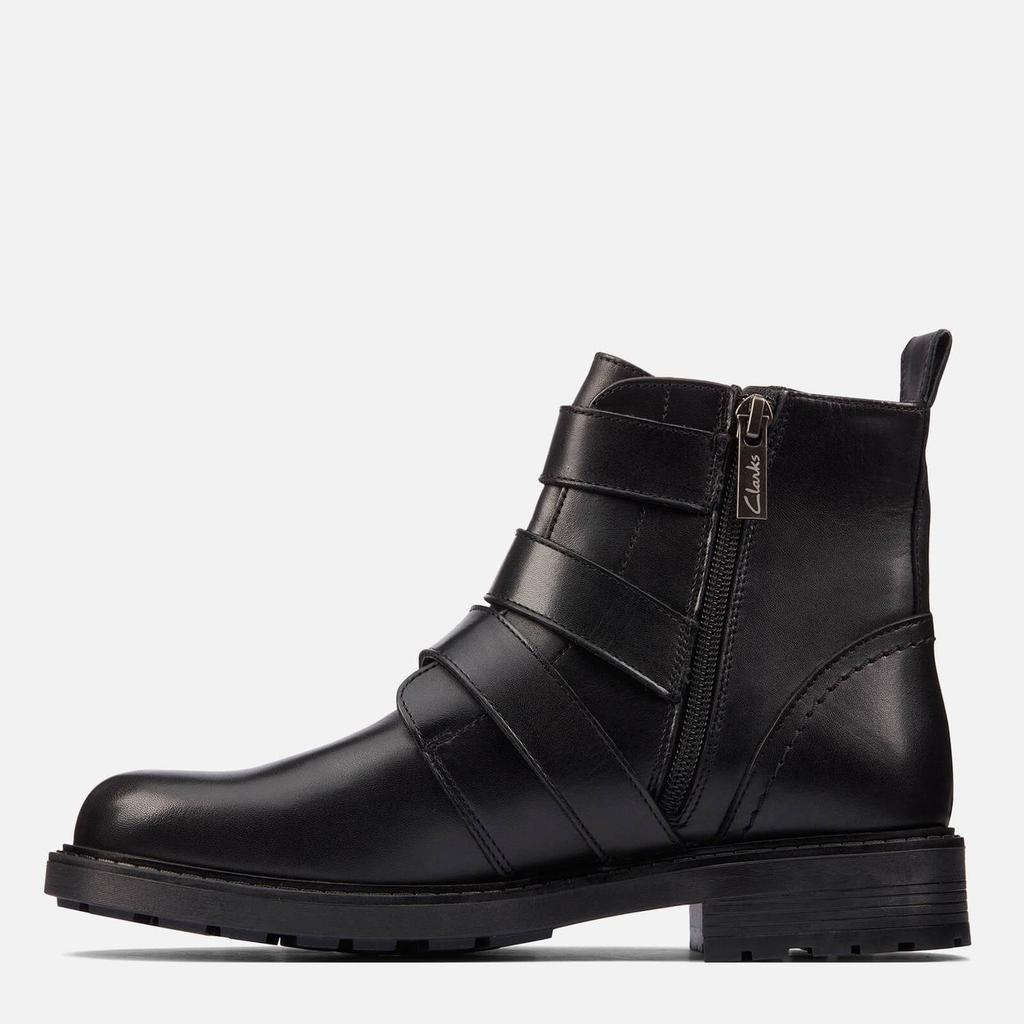 Clarks Women's Orinoco 2 Stud Leather Biker Boots - Black商品第3张图片规格展示