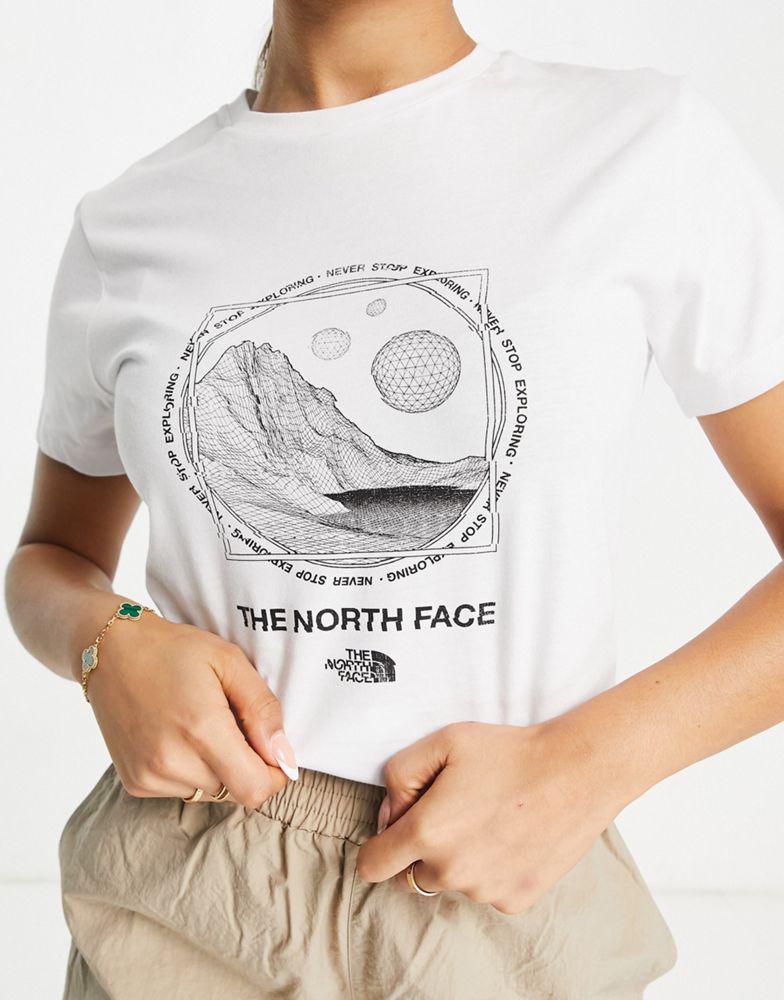 The North Face Galahm t-shirt in white商品第3张图片规格展示