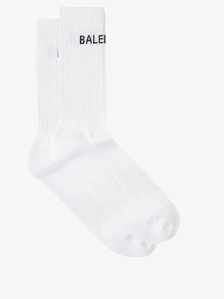 商品Balenciaga|Logo-intarsia ribbed cotton-blend socks,价格¥1045,第1张图片