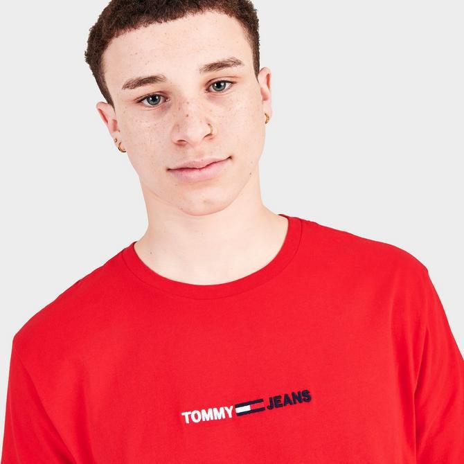 Men's Tommy Jeans Linear Logo Short-Sleeve T-Shirt商品第5张图片规格展示