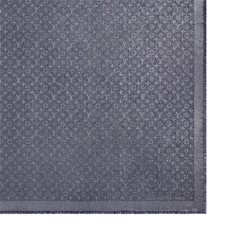 商品Louis Vuitton|【预售十天】路易威登23新款 女深蓝色真丝羊毛围巾M79035,价格¥4827,第5张图片详细描述