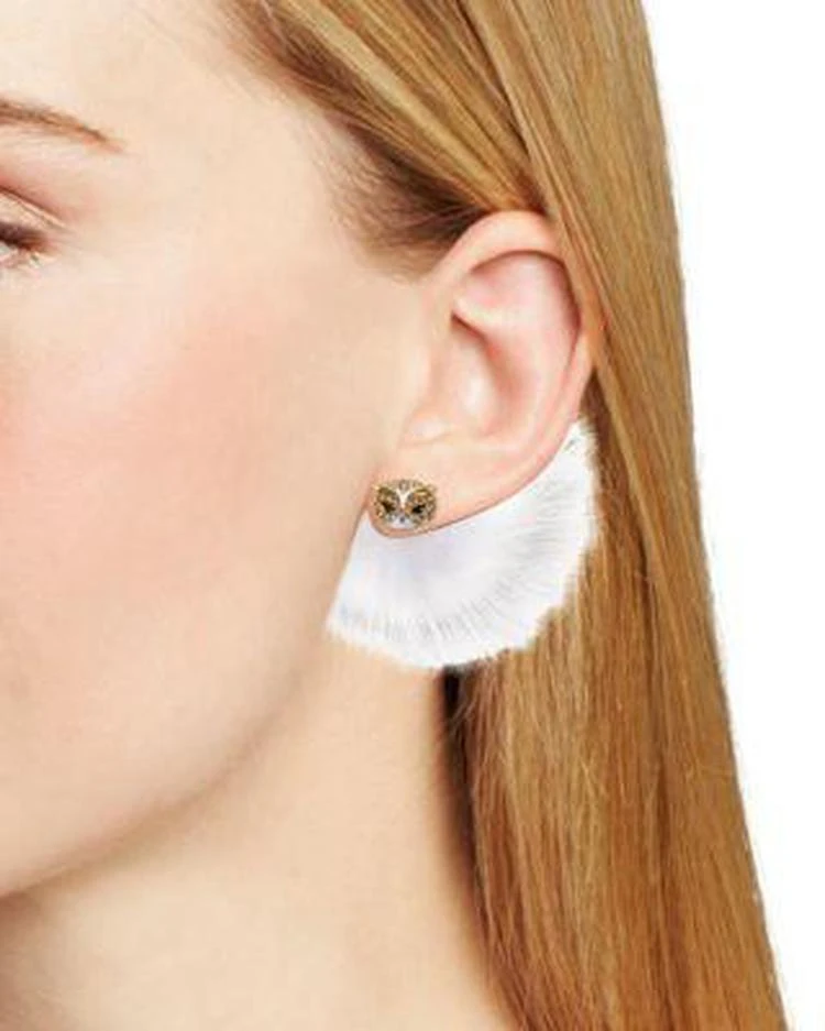 商品Kate Spade|Owl Reversible Earrings,价格¥356,第2张图片详细描述