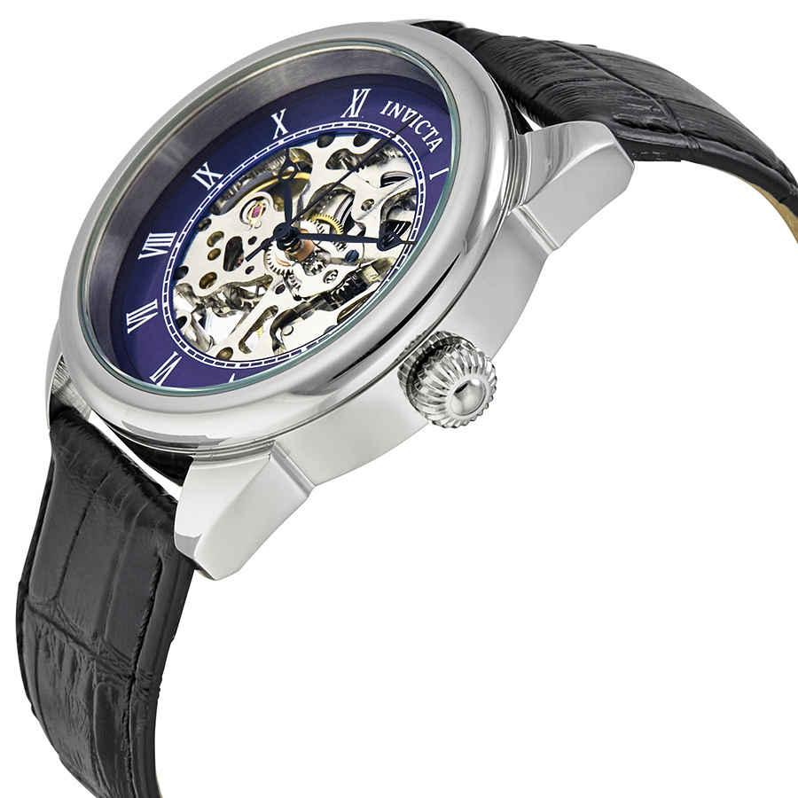 Invicta Specialty Mechanical Blue Skeleton Dial Mens Watch 23534商品第2张图片规格展示