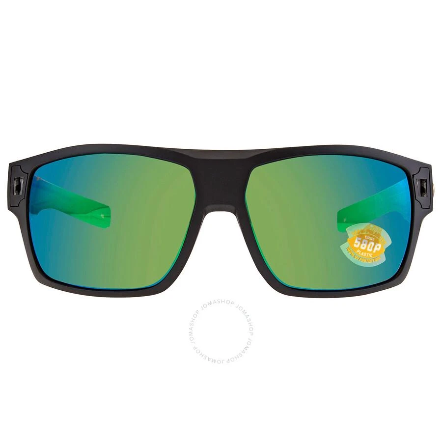 商品Costa Del Mar|Costa Del Mar DIEGO Green Mirror Polarized Polycarbonate Men's Sunglasses DGO 11 OGMP 62,价格¥819,第1张图片