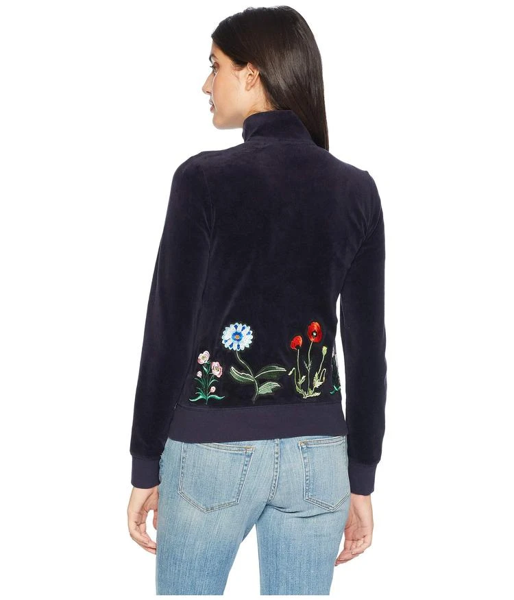 商品Juicy Couture|Floral Patches Velour Fairfax Jacket,价格¥579,第3张图片详细描述