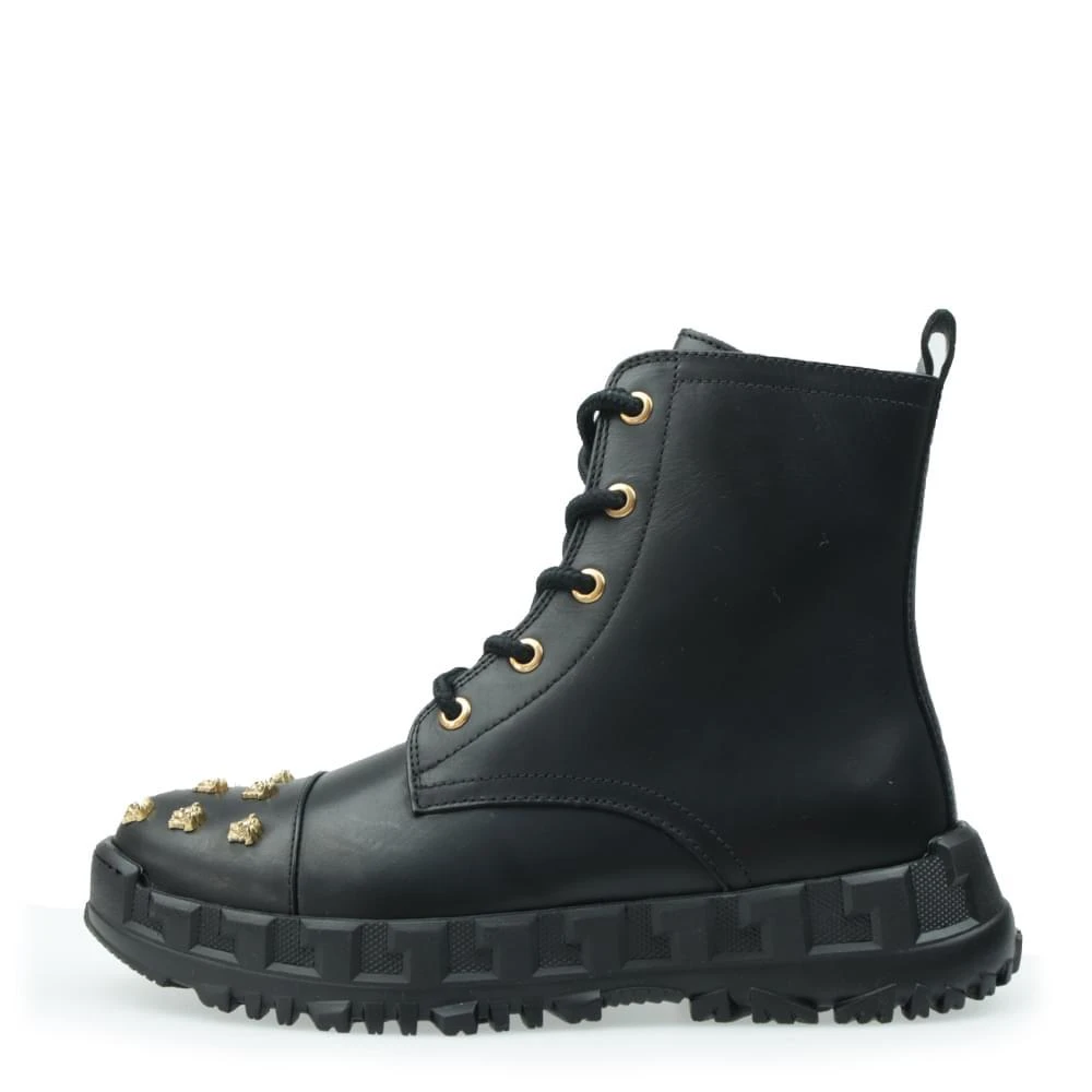 商品Versace|Black Medusa Stud Boots,价格¥3763,第1张图片