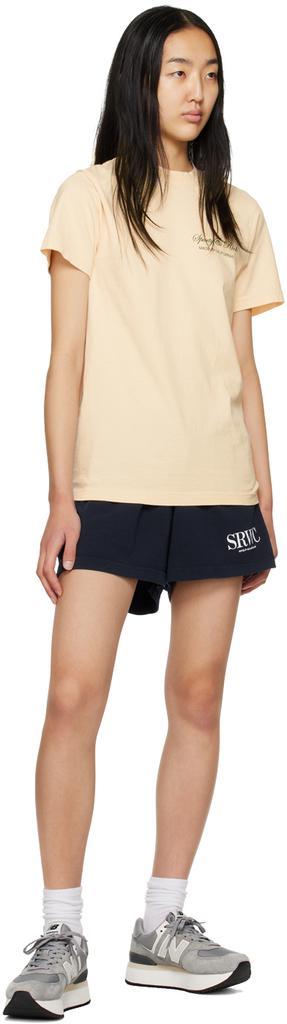 商品Sporty & Rich|Navy Cotton Shorts,价格¥624,第6张图片详细描述