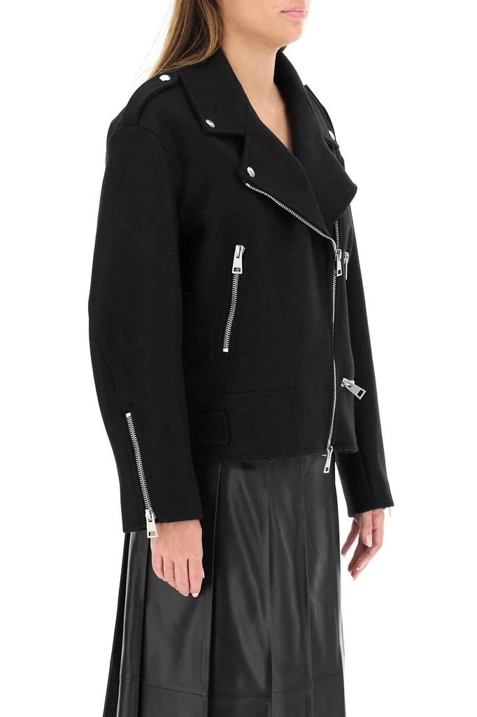 商品Max Mara|FELTED CLOTH BIKER JACKET,价格¥2435,第3张图片详细描述