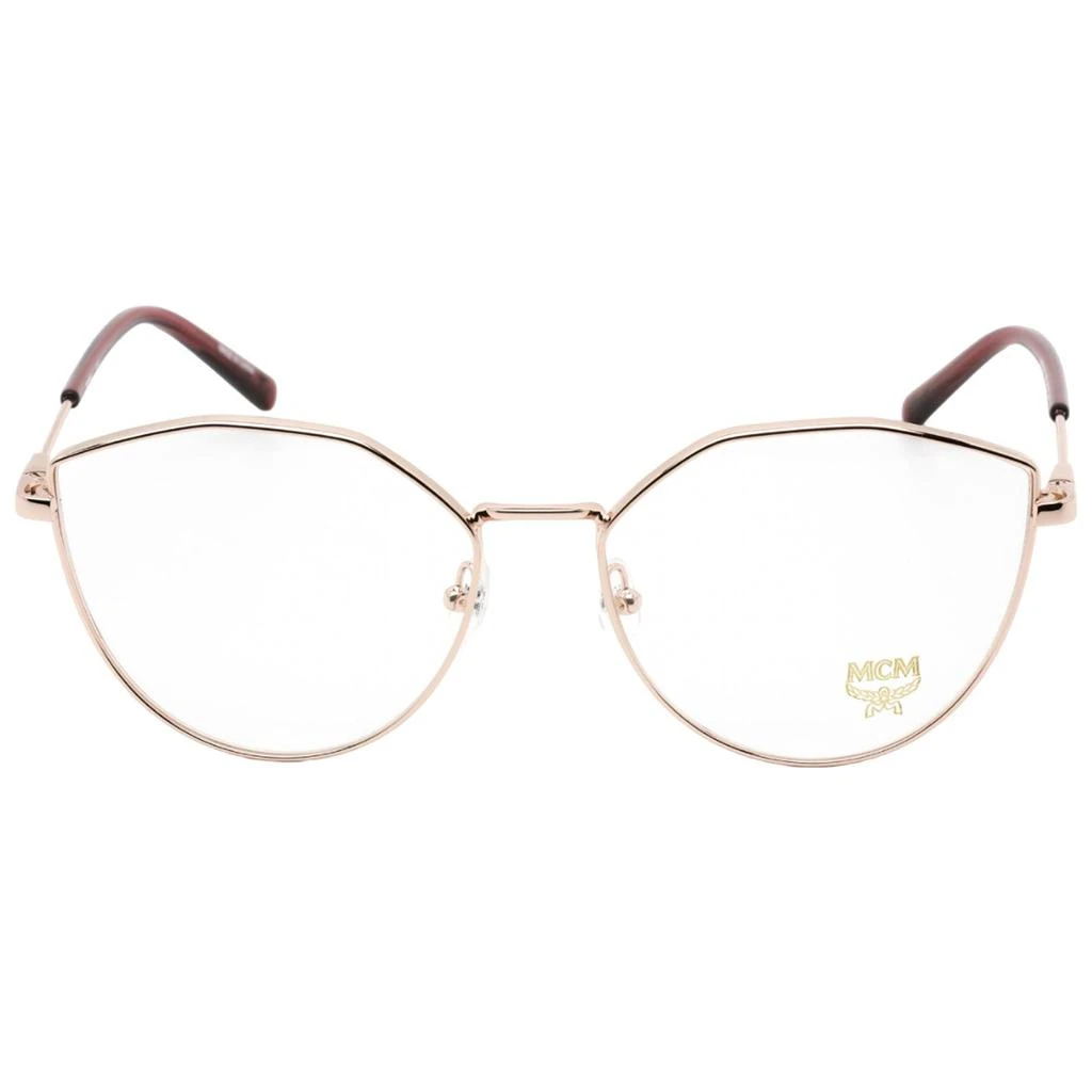 商品MCM|MCM Women's Eyeglasses - Clear Demo Lens Rose Gold Oval Shape Frame | MCM2151 780,价格¥376,第2张图片详细描述