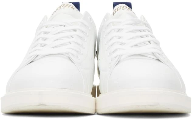 商品Golden Goose|White & Blue Starter Sneakers,价格¥2889,第2张图片详细描述