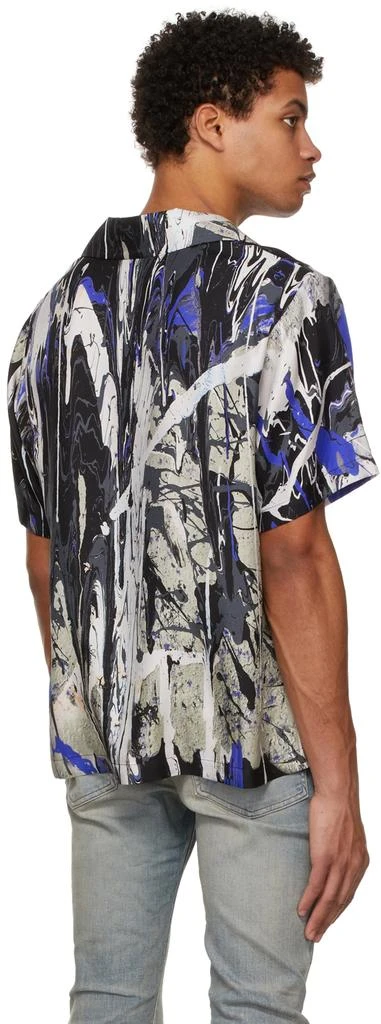 商品AMIRI|Black & Blue Paint Splatter Bowling Shirt,价格¥3255,第3张图片详细描述