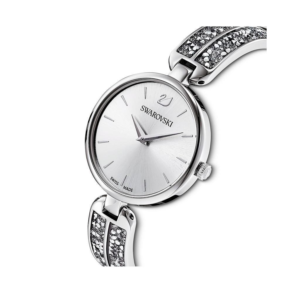 商品Swarovski|Dream Rock Silver-Tone Stainless Steel Metal Bracelet Watch, 28.44mm,价格¥2220,第6张图片详细描述