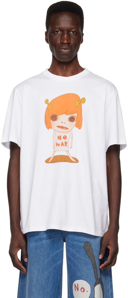白色 Yoshitomo Nara 联名 No War T 恤商品第1张图片规格展示