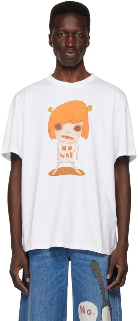 商品Stella McCartney|White Yoshitomo Nara Edition 'No War' T-Shirt,价格¥1324,第1张图片