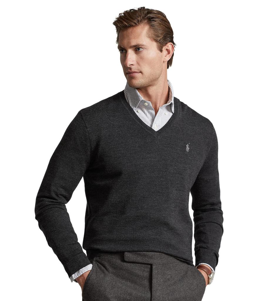 Washable Wool V-Neck Sweater商品第1张图片规格展示