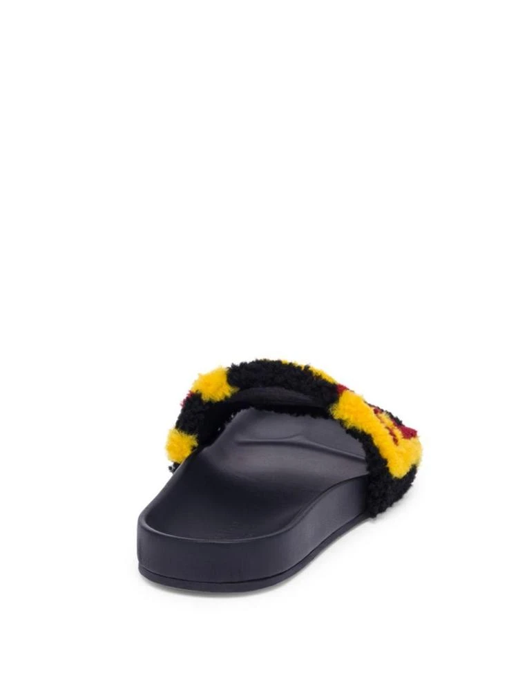 商品Fendi|Logo Shearling Slides,价格¥2785,第2张图片详细描述