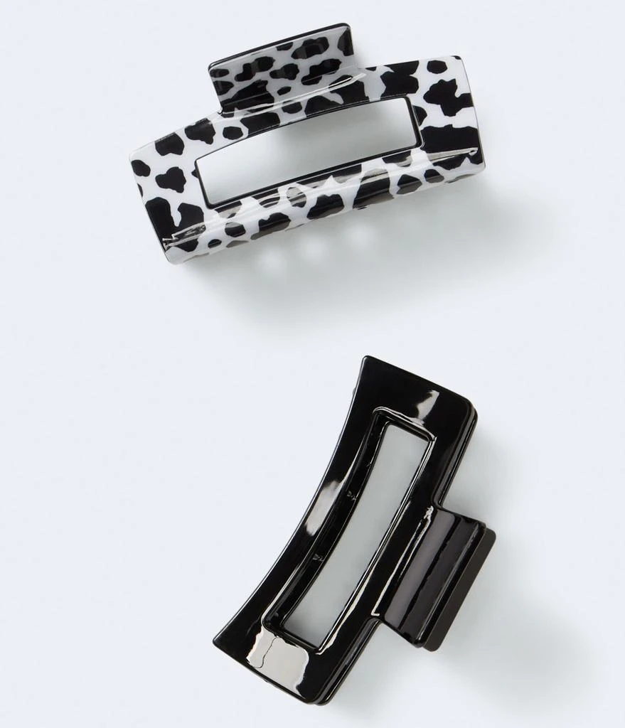 商品Aeropostale|Aeropostale Open Rectangle Claw Hair Clip 2-Pack,价格¥52,第1张图片