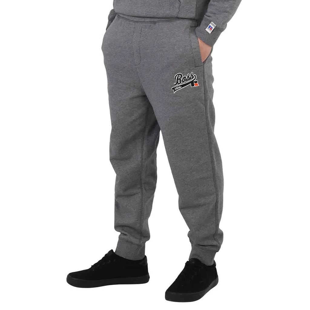 商品Hugo Boss|Hugo Boss Medium Grey Exclusive Logo Cotton-Blend Track Pants, Size Large,�价格¥578,第3张图片详细描述