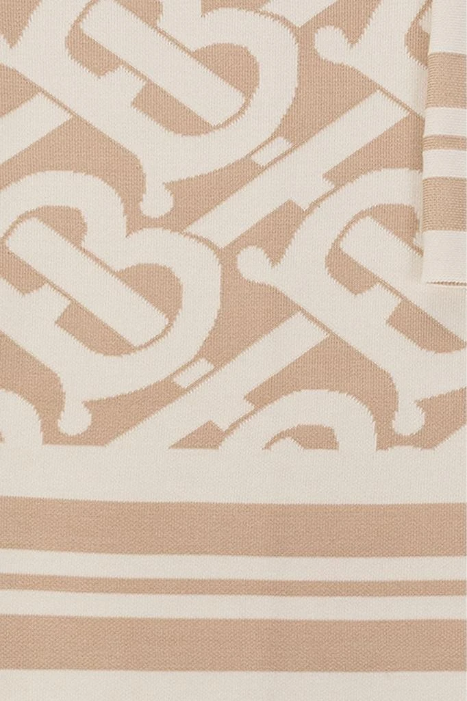 商品Burberry|Burberry Kids Monogram Pattern Striped Border Square Blanket,价格¥3309,第4张图片详细描述