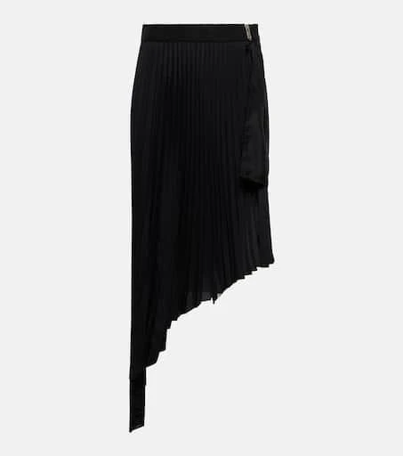商品Givenchy|不对称褶裥绉纱中长半身裙,价格¥7235,第1张图片