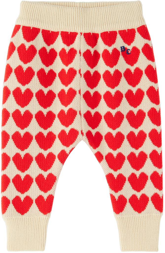 Baby Beige Hearts Lounge Pants商品第1张图片规格展示